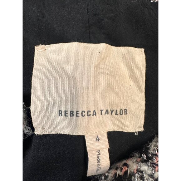 Women's Rebecca Taylor Mixed Tweed Blazer Jacket 4 - Picture 5 of 12